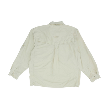 Tan Solid Outdoor Button Down