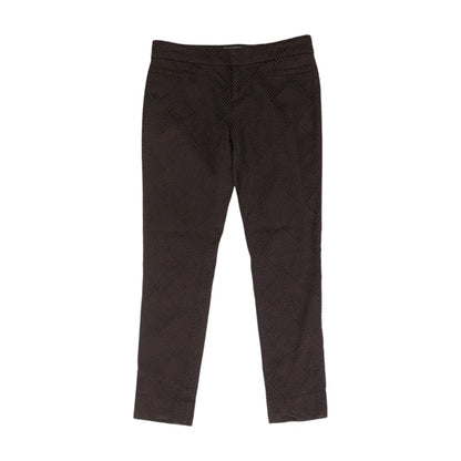 Purple Geometric Chino Pants