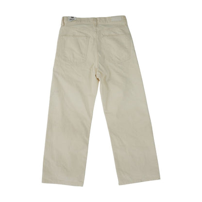 Ivory High Rise Wide Leg Jeans