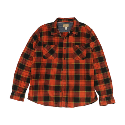 Red Plaid Flannel Button Down