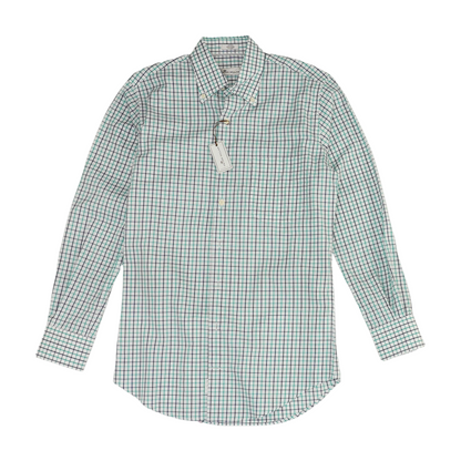 White Check Long Sleeve Button Down