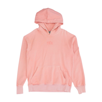 Pink Solid Hoodie Pullover