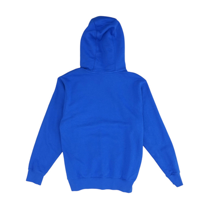 Blue Solid Hoodie Pullover