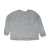 Gray Plus Size Solid Sweatshirt Pullover