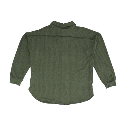 Green Plus Striped Button Down