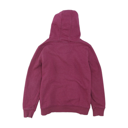 Pink Solid Hoodie Pullover