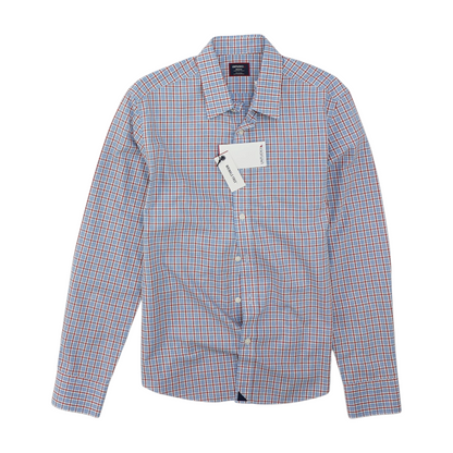 Blue Plaid Long Sleeve Button Down