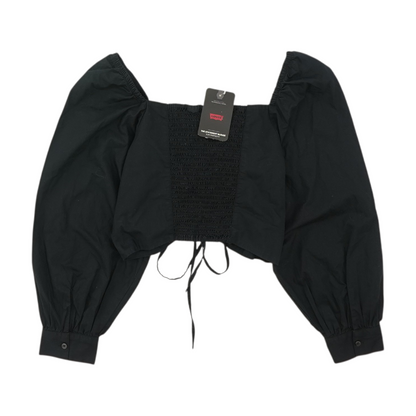Black Cropped Blouse