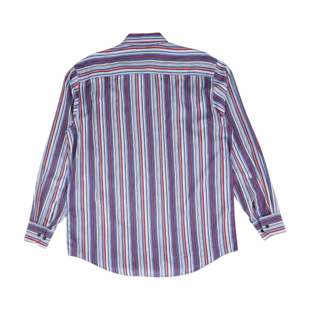 Blue Striped Long Sleeve Button Down