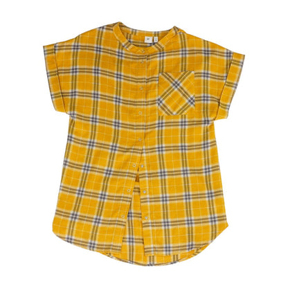 Yellow Plaid Button Down
