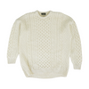 Cream Solid Pullover Sweater