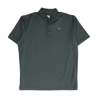 Callaway Gray Check Short Sleeve Polo – Image 1