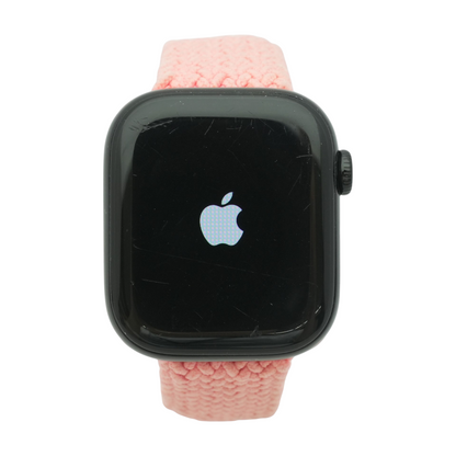 42mm Series 10 Black Smartwatch Pink Band S/M