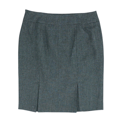 Vintage Black And Gray Houndstooth Mini Skirt