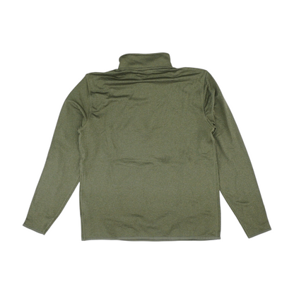 Green Solid 1/4 Zip Pullover
