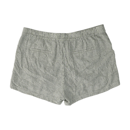 White Striped Chino Shorts