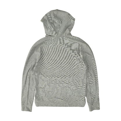 Gray Striped Hoodie Pullover