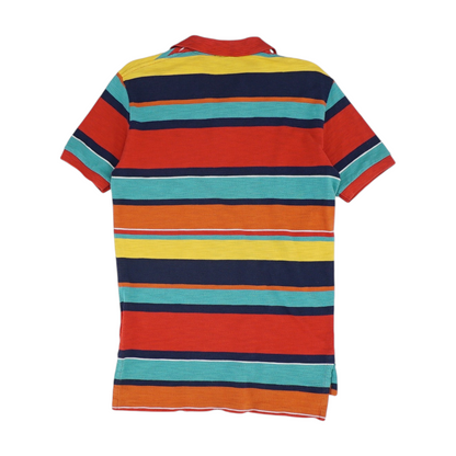 Multi Striped Short Sleeve Polo