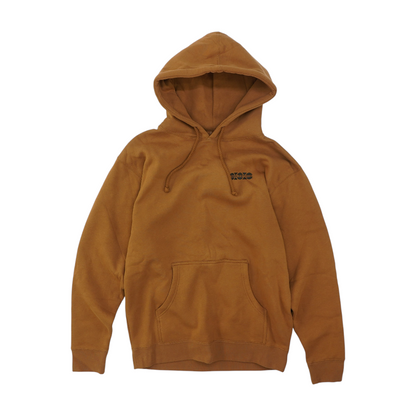Brown Solid Hoodie Pullover