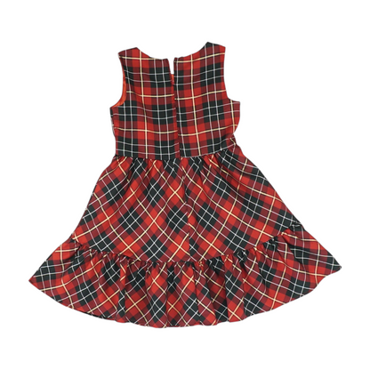 Red Plaid Formal Dress