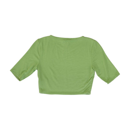 Green Cropped Blouse