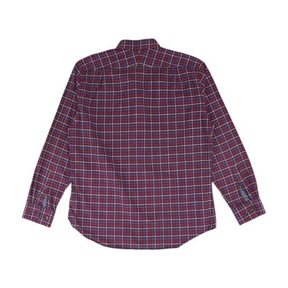 Purple Check Long Sleeve Button Down