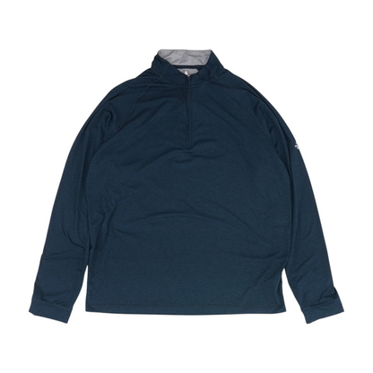 Navy Solid 1/4 Zip Pullover
