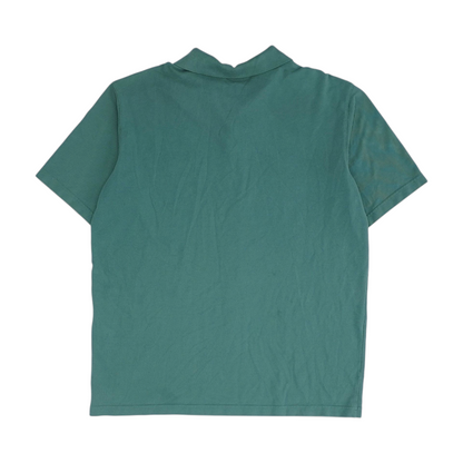 Green Solid Short Sleeve Polo