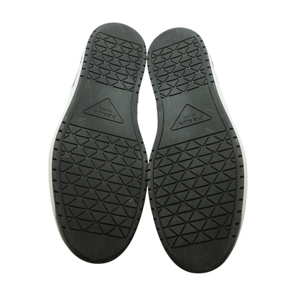 White & Black Downtown Leather Sneaker