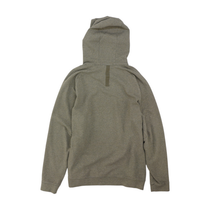 Gray Solid Hoodie Pullover