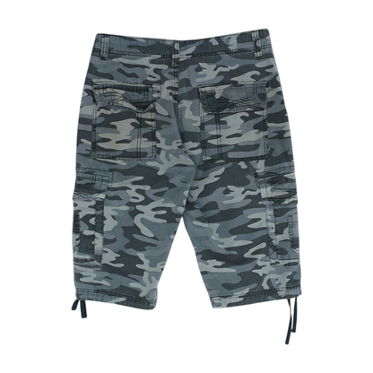 Gray Camo 5-Pocket Shorts