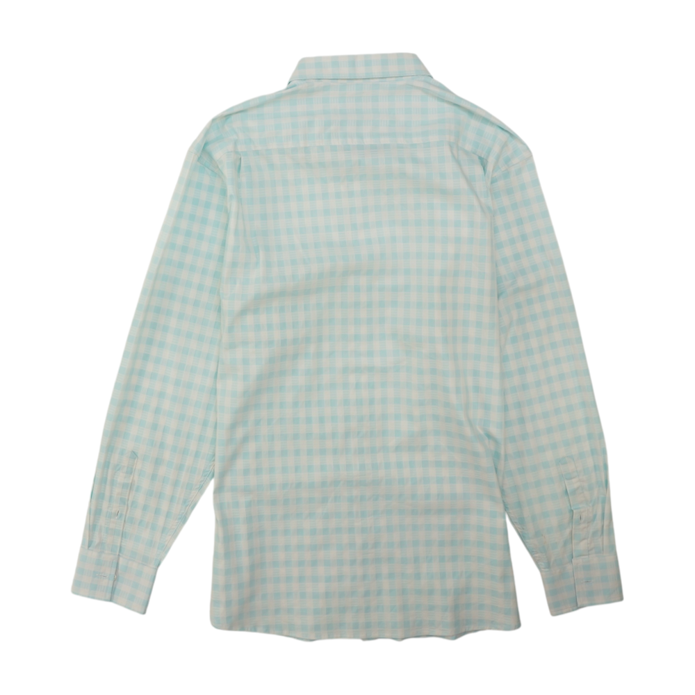 Blue Check Long Sleeve Button Down