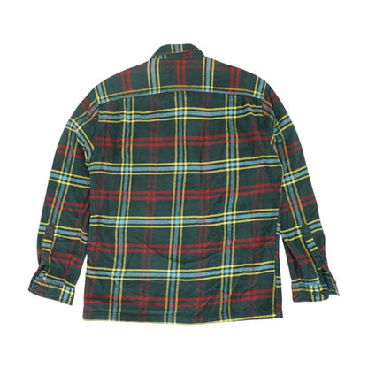 Green Plaid Flannel Button Down