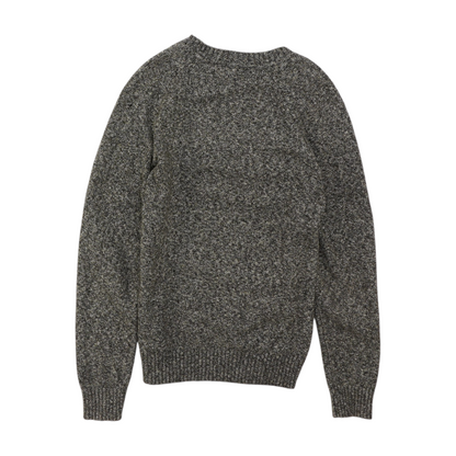 Gray Solid Pullover Sweater