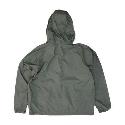 Gray Solid Rain Jacket