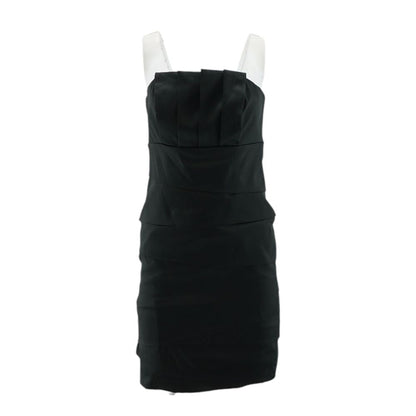 Black Solid Mini Dress