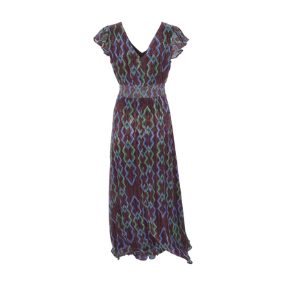 Brown Abstract Maxi Formal