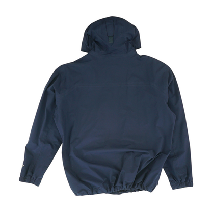 Navy Solid Rain Jacket