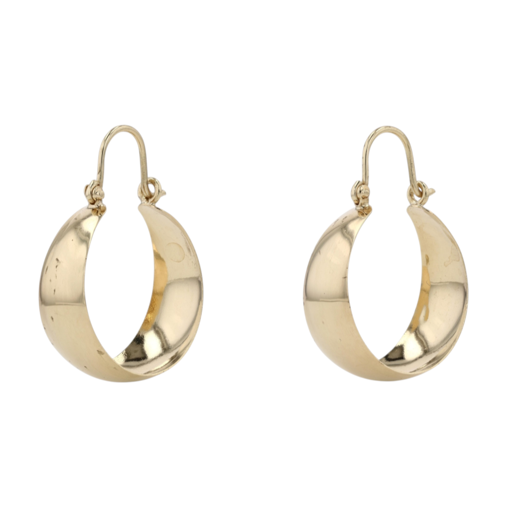 14K Yellow Gold Hoop Earrings