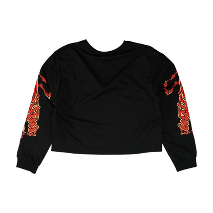 Black Graphic Sweatshirt Pullover