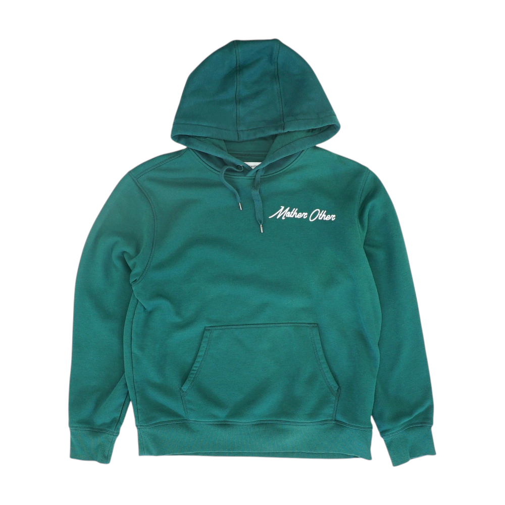 Green Solid Hoodie Pullover
