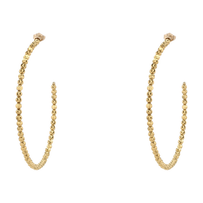 14K Yellow Gold Hoop Earrings