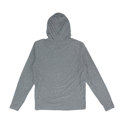 Gray Solid Hoodie Pullover