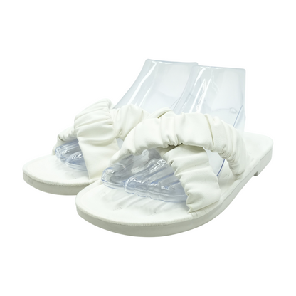 White Flat Sandals