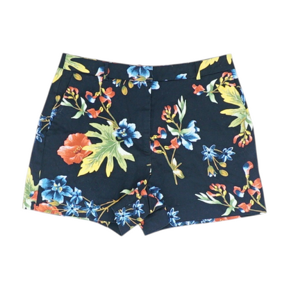 Navy Floral Chino Shorts