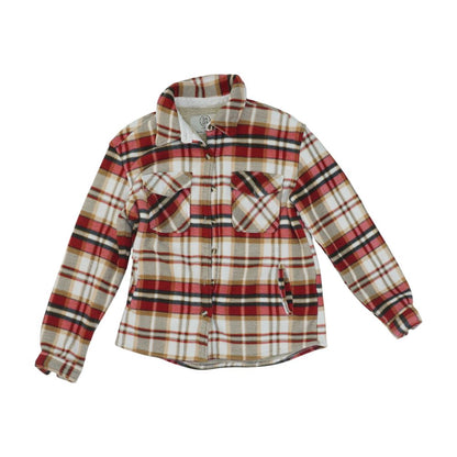 Beige Plaid Lightweight Jacket