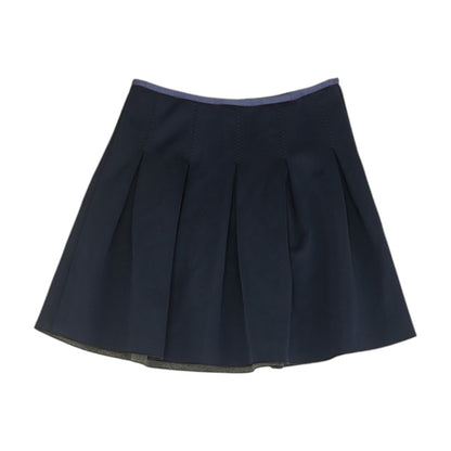 Navy Solid Mini Skirt