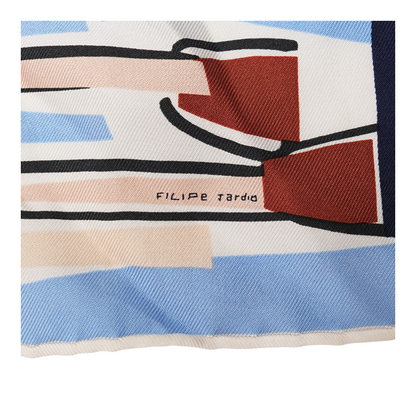 Sea, Surf, and Fun 45 Silk Scarf - Designed by Felipe Jardim