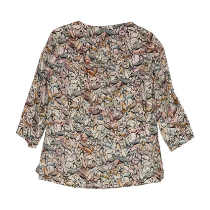 Multi Graphic 3/4 Sleeve Blouse