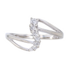1/10 ctw 10K White Gold Diamond Fashion Ring